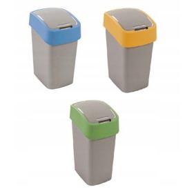 Kosz na śmieci Curver Flip Bin 3 x 50L, wielokolorowy 3 szt.