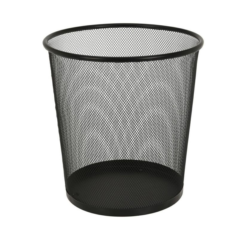Kosz na śmieci H&S Decoration czarny metalowy h28 cm 1 szt.