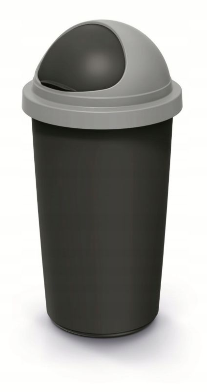Kosz na śmieci PROSPERPLAST Roller 30 L do gastronomii czarno szary 1 szt.