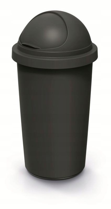 Kosz na śmieci PROSPERPLAST Roller 30 L do gastronomii czarny 1 szt.