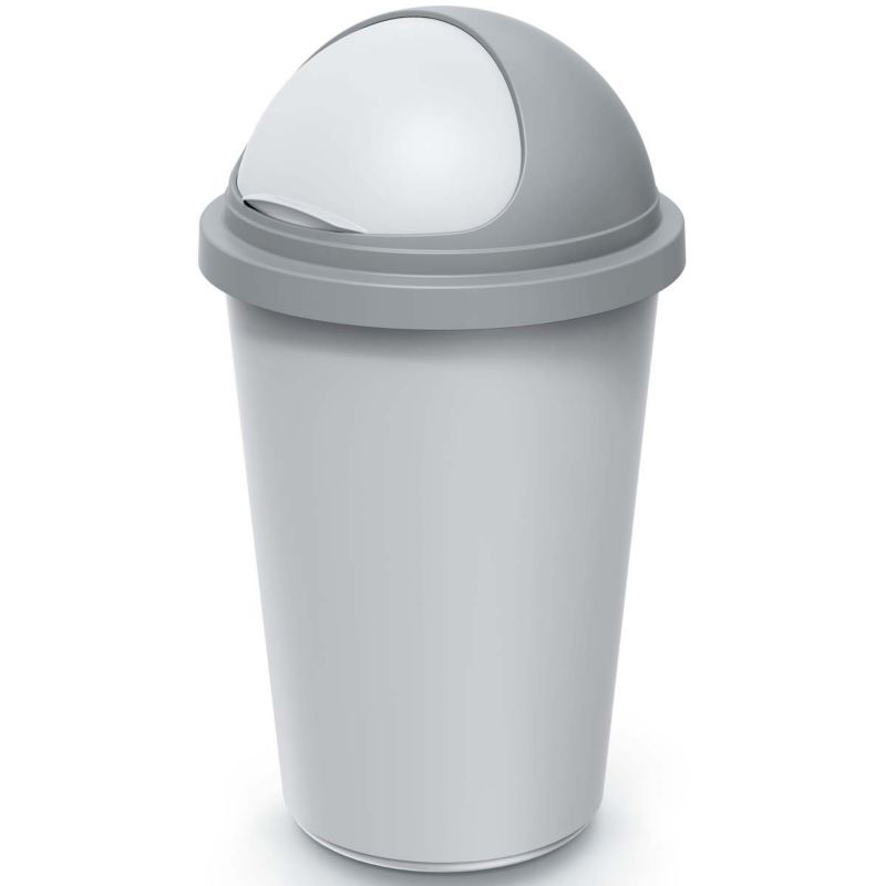 Kosz na śmieci  PROSPERPLAST Roller 50 L do gastronomii szary 1 szt.