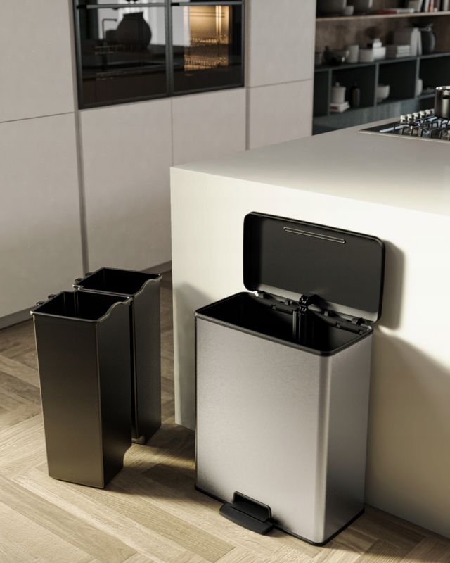 Kosz na śmieci z pedałem Curver Deco bin Duo 26+26L