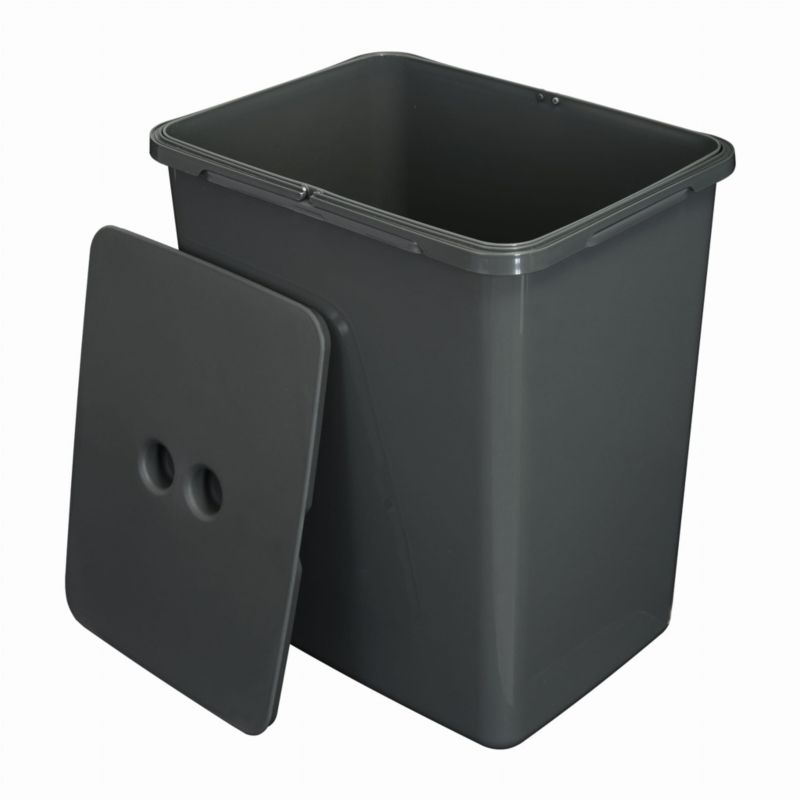 Kosz na śmieci z pokrywą FLEXI 20 l - wysokość 35 cm Sortowniki24 1 szt.