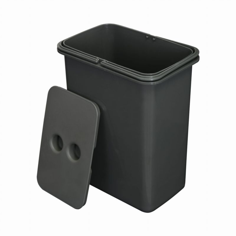 Kosz na śmieci z pokrywą FLEXI 8 l - wysokość 30 cm Sortowniki24 1 szt.