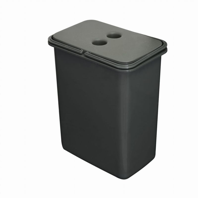 Kosz na śmieci z pokrywą FLEXI 8 l - wysokość 30 cm Sortowniki24 1 szt.