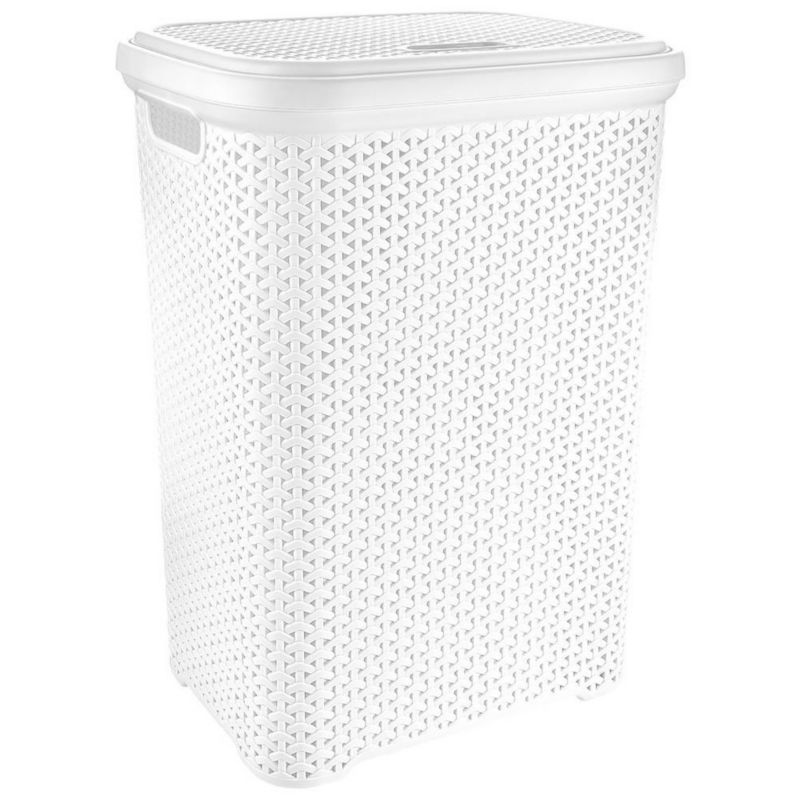 Kosz na pranie Artdesign plastikowy biały 55 l 1 szt.