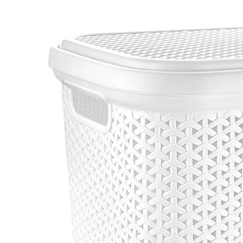 Kosz na pranie Artdesign plastikowy biały 55 l 1 szt.