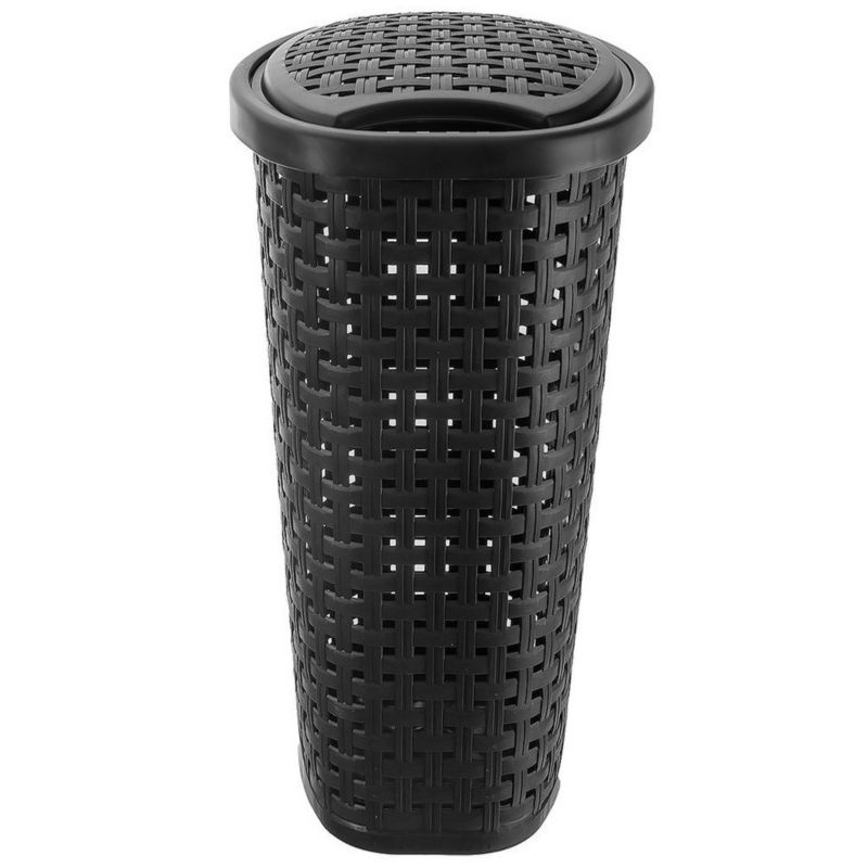 Kosz na pranie Artdesign plastikowy czarny 45 l 1 szt.