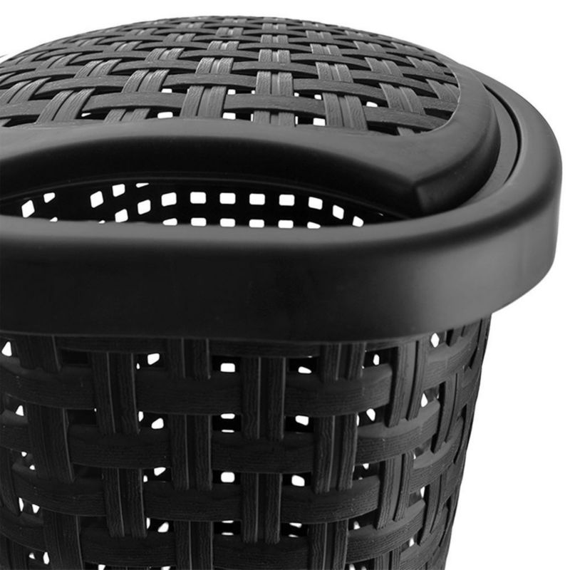 Kosz na pranie Artdesign plastikowy czarny 45 l 1 szt.