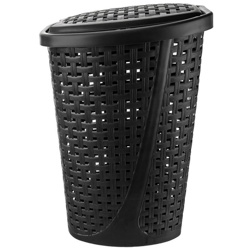 Kosz na pranie Artdesign plastikowy czarny 45 l 1 szt.