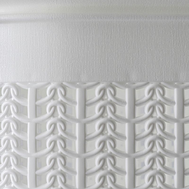 Kosz Na Pranie KADAX Bieliznę 50L Pojemnik Plastikowy Duży Z Pokrywą Biały 1 szt.