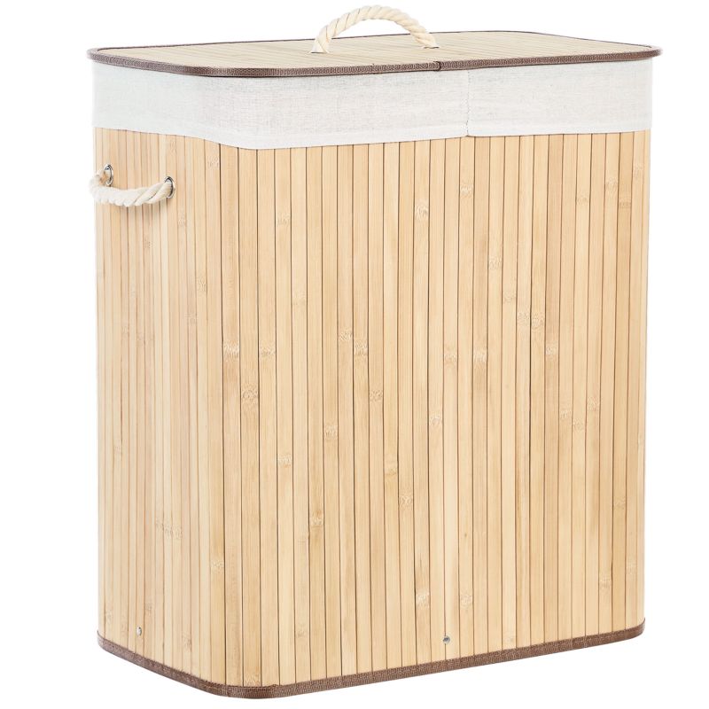 Kosz na pranie Kandy Bambus Jasnobrązowy 100 L 1 szt.