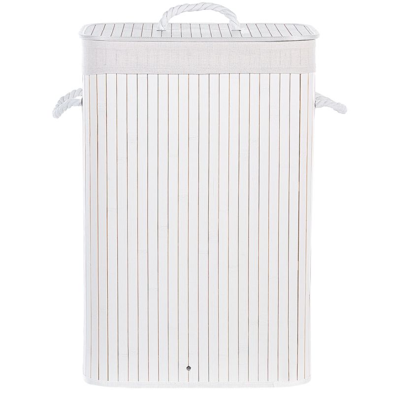 Kosz na pranie Komari Bambus Biały 72 L 1 szt.