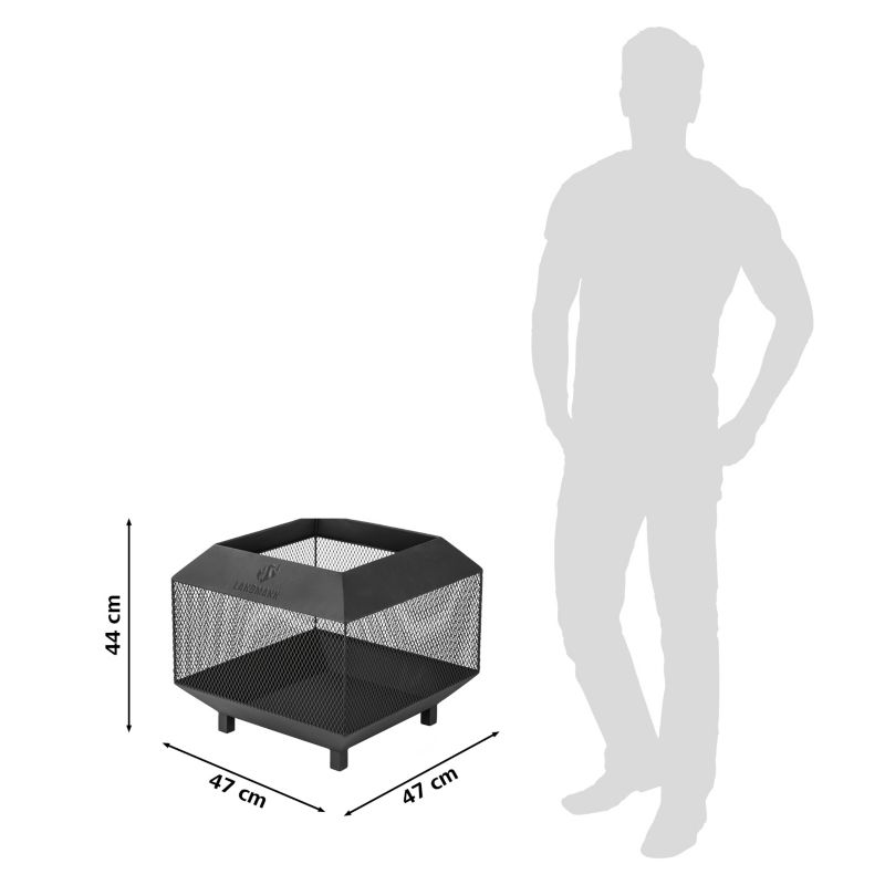 Kosz paleniskowy Landmann kwadratowy 03136