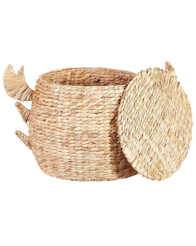 Kosz pleciony krab z hiacyntu wodnego naturalny Kakamas 1 szt.