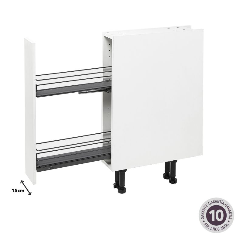 Kosz wysuwany cargo GoodHome Pebre 150 mm