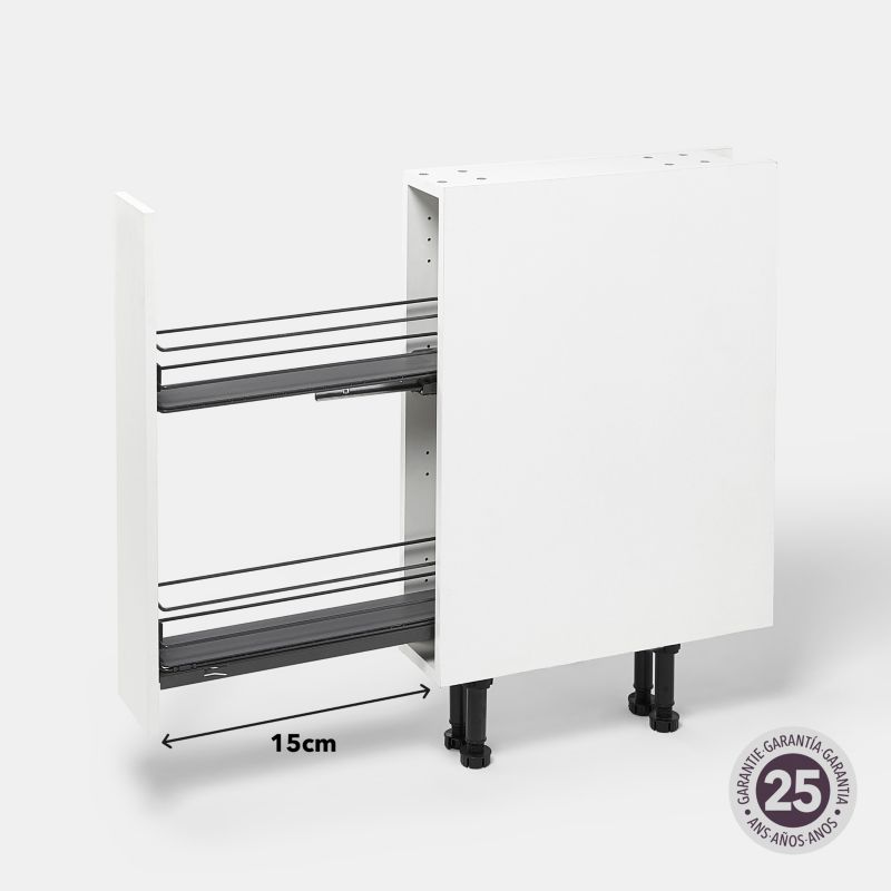 Kosz wysuwany cargo GoodHome Pebre 150 mm