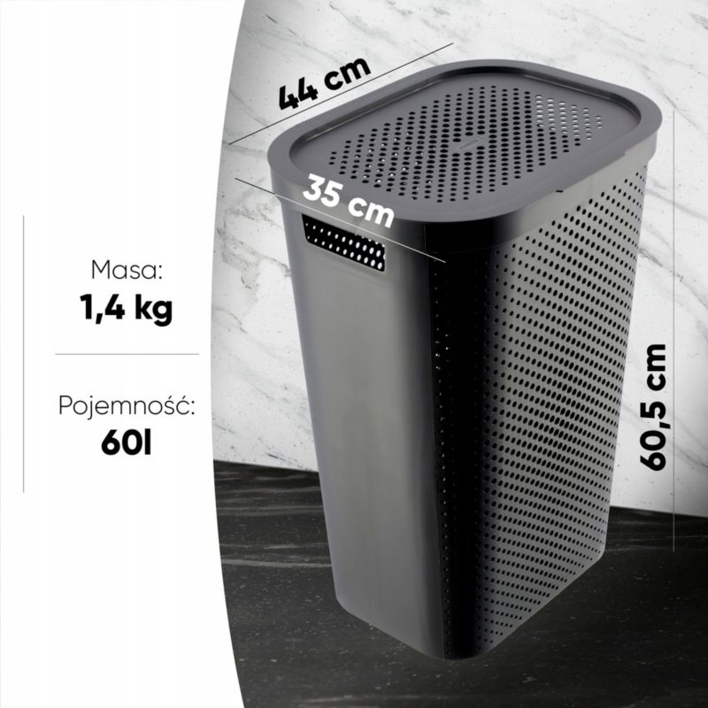 Kosze z pokrywką Curver Infinity 60L mix kolorów, 2 szt.