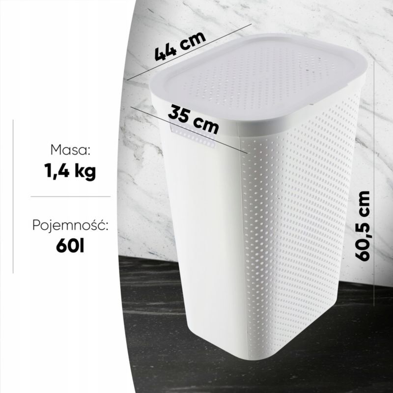 Kosze z pokrywką Curver Infinity 60L mix kolorów, 2 szt.