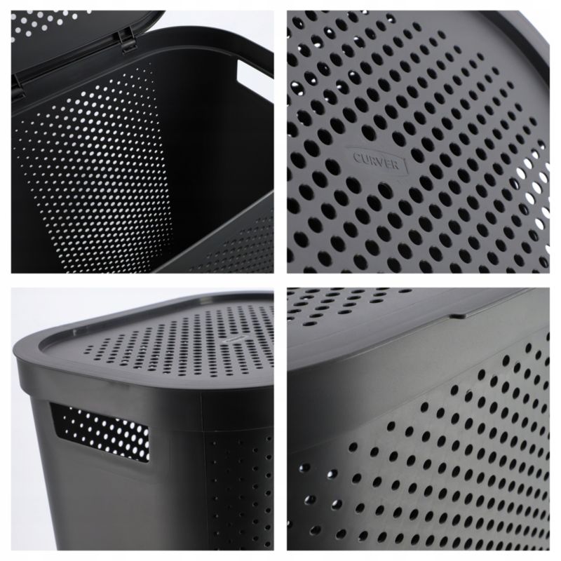 Kosze z pokrywką Curver Infinity 60L mix kolorów, 2 szt.