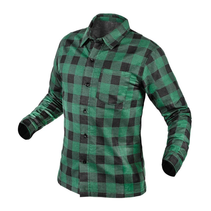 Koszula flanelowa NEO TOOLS zielona, rozmiar L 1 szt