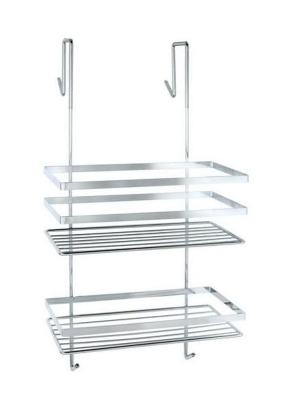 Koszyk łazienkowy wiszący AWD Interior chromowany 25x12,3 cm ścienny 1 szt.