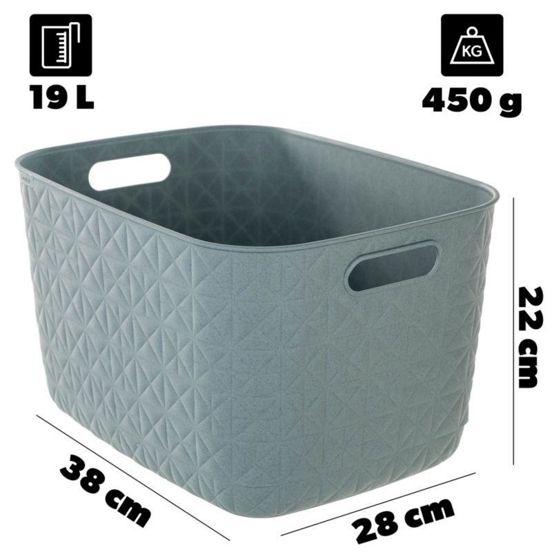 Koszyk Curver Softex L 19L turkusowy