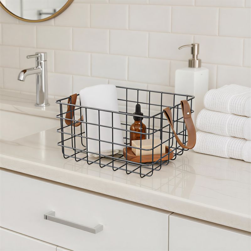 Koszyk metalowy GoodHome Aetna 27 x 24 x 15 cm