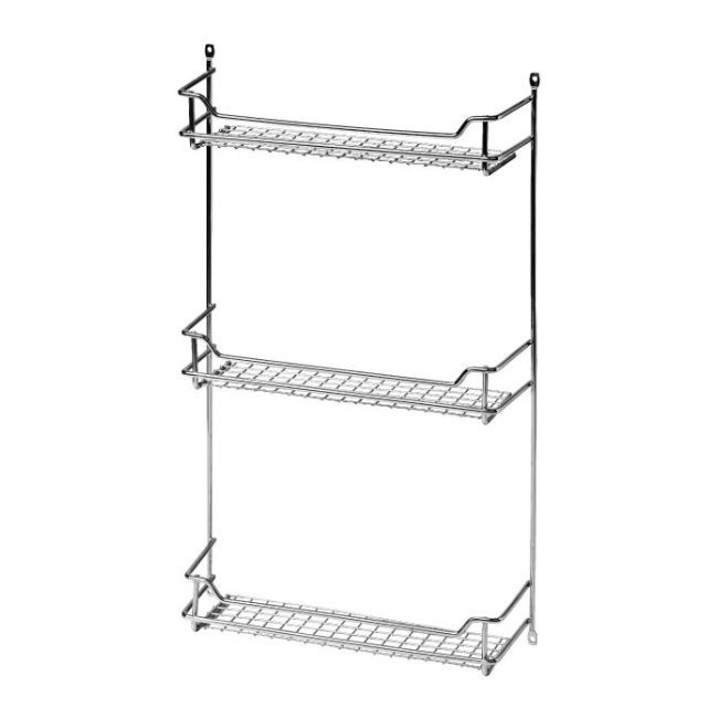 Koszyk na drzwiczki 3-poziomowy Cooke&Lewis Factory 40 cm chrom