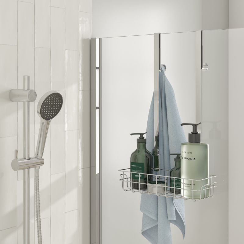 Koszyk na kabinę prysznicową GoodHome Cavally chrom