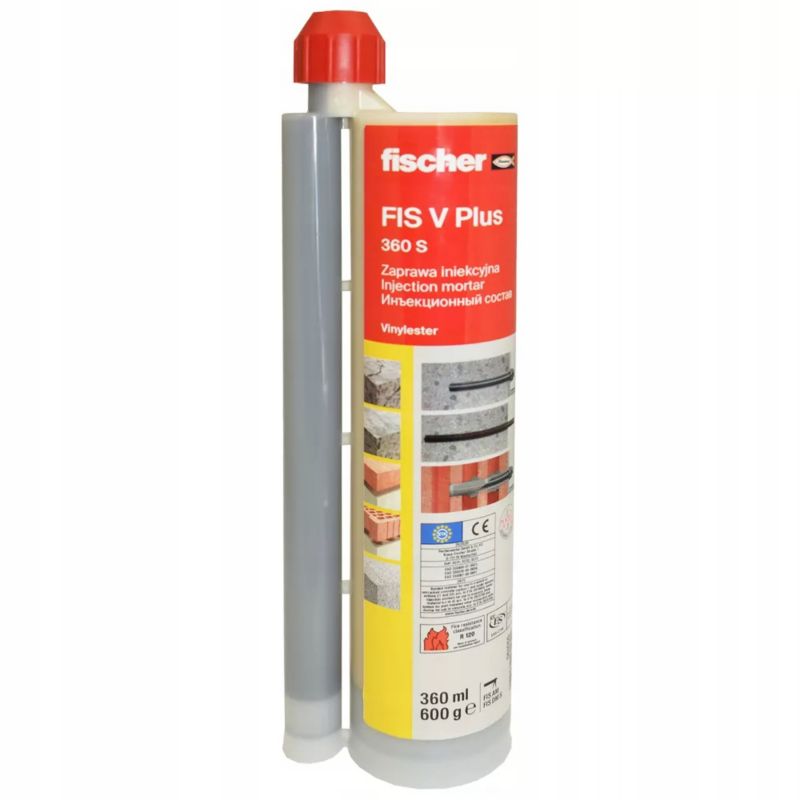 Kotwa chemiczna, zaprawa iniekcyjna Fischer 360 S 561055 FIS V Plus 360ml 1 szt.