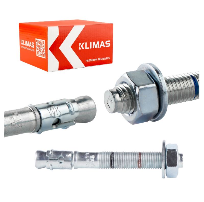 Kotwy mechaniczne do betonu Klimas LE-ZN 12x115 mm kotwy ekspresowe 40szt