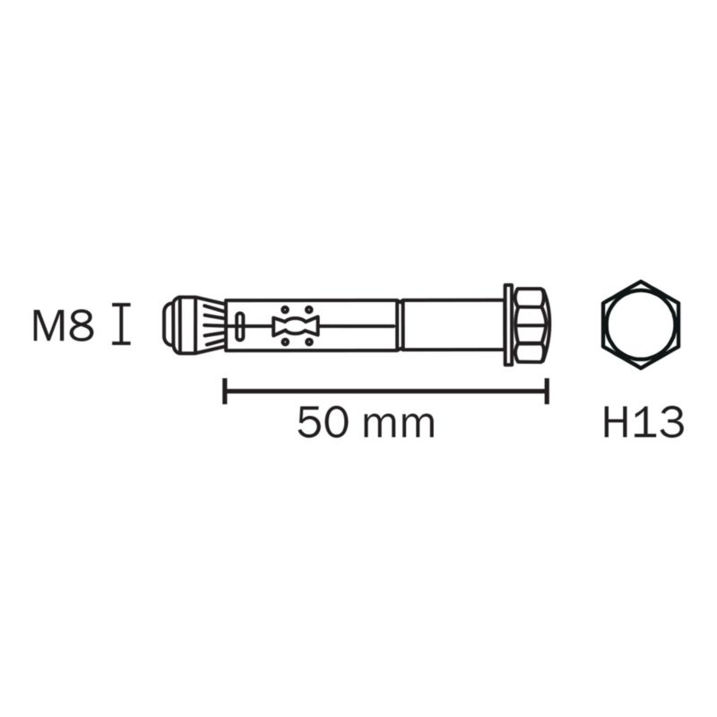 Kotwy tulejowe Diall 10 x 60 mm 4 szt.