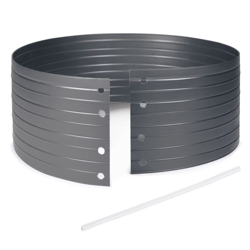 Krąg nawodnieniowy PVC 30 cm QUEST, opaska do podlewania roślin, drzew i pomidorów, 5,4 L- grafit, 1 szt.