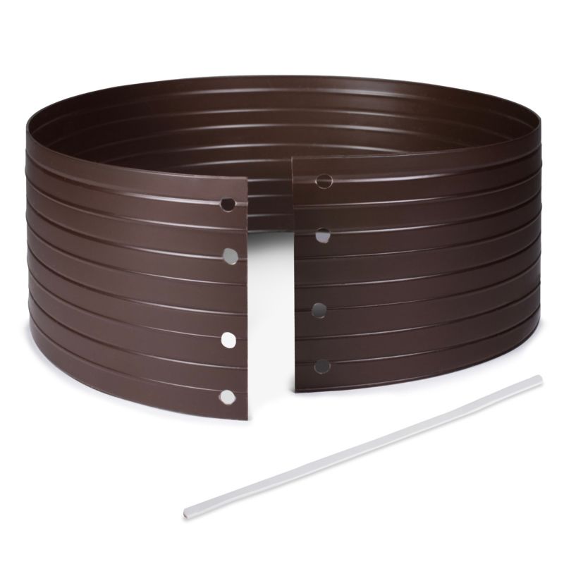 Krąg nawodnieniowy PVC 50 cm QUEST, opaska do podlewania roślin, drzew i pomidorów, 15 L- brąz, 1 szt.