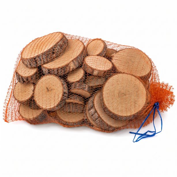 Krążki drewna dębowe MODO24 10-25 cm gr. 2 cm dekoracyjne DIY 50 szt.