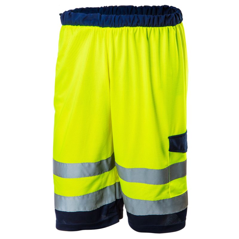 Krótkie spodenki unisex NEO TOOLS S ostrzegawcze intensywna widzialność 1 szt.