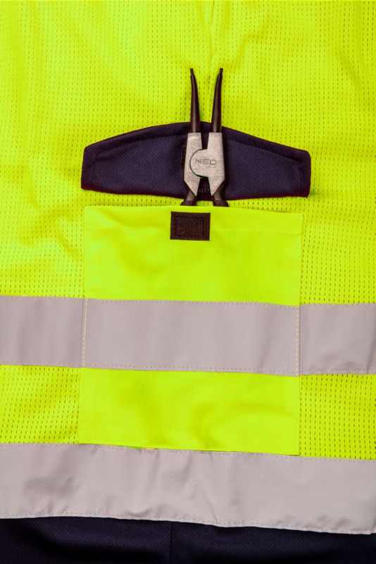 Krótkie spodenki unisex NEO TOOLS S ostrzegawcze intensywna widzialność 1 szt.