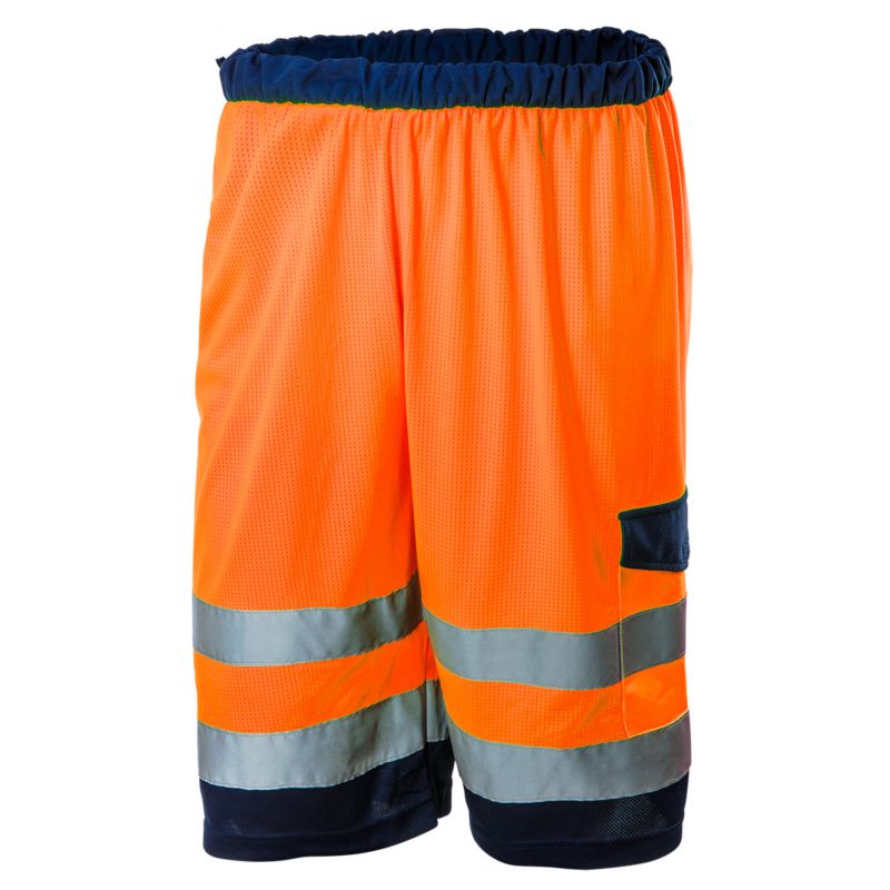Krótkie spodenki unisex NEO TOOLS S ostrzegawcze intensywna widzialność 1 szt.