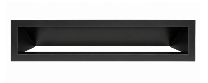 Kratka kominkowa NORDflam Aero 380 x 90 mm czarna