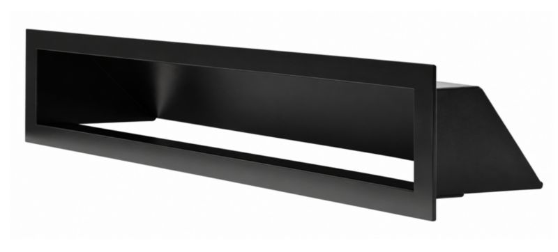 Kratka kominkowa NORDflam Aero 380 x 90 mm czarna