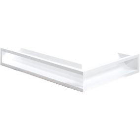Kratka kominkowa NORDflam Aero biała 380 x 580 x 90 mm