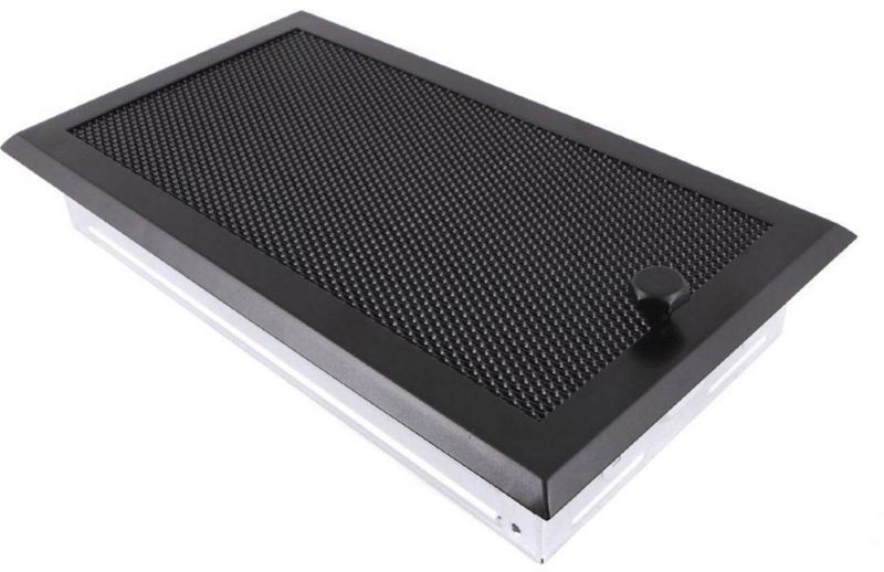 Kratka Parkanex z żaluzją 16 x 32 cm czarny mat