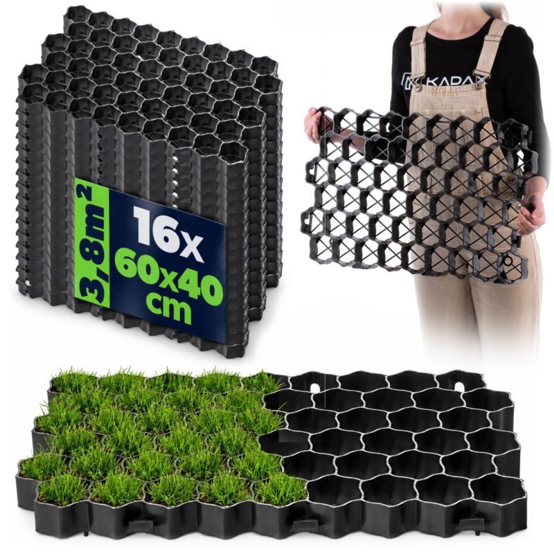 Kratka Trawnikowa KADAX Ogrodowa Parking 60x40x4cm 16szt