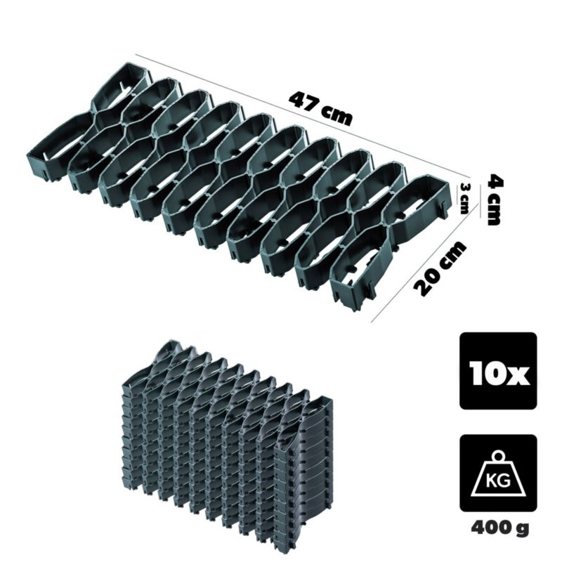 Kratka Trawnikowa KADAX Pod Robota Koszącego Idealna Na Łuki 47 cm Zestaw Zielony 10 szt.
