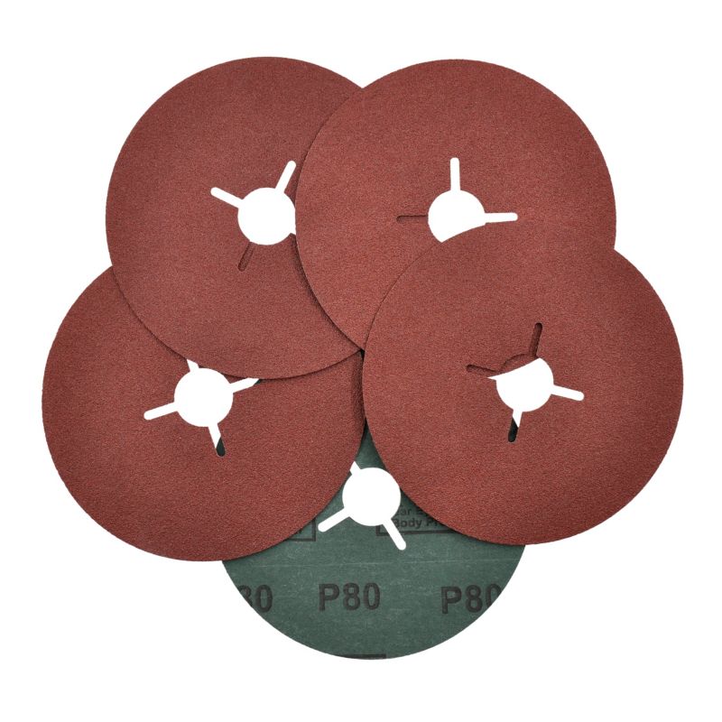 Krążek fibrowy 125 mm Mac Allister P80 5 sztuk