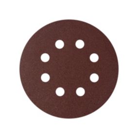 Krążek na rzep Mac Allister 125 mm P120 z otworami 5 sztuk