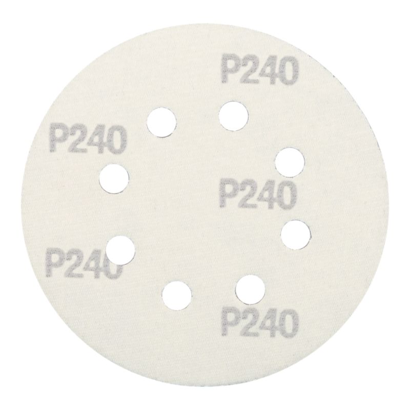 Krążek na rzep Mac Allister 125 mm P240 z otworami 5 szt.