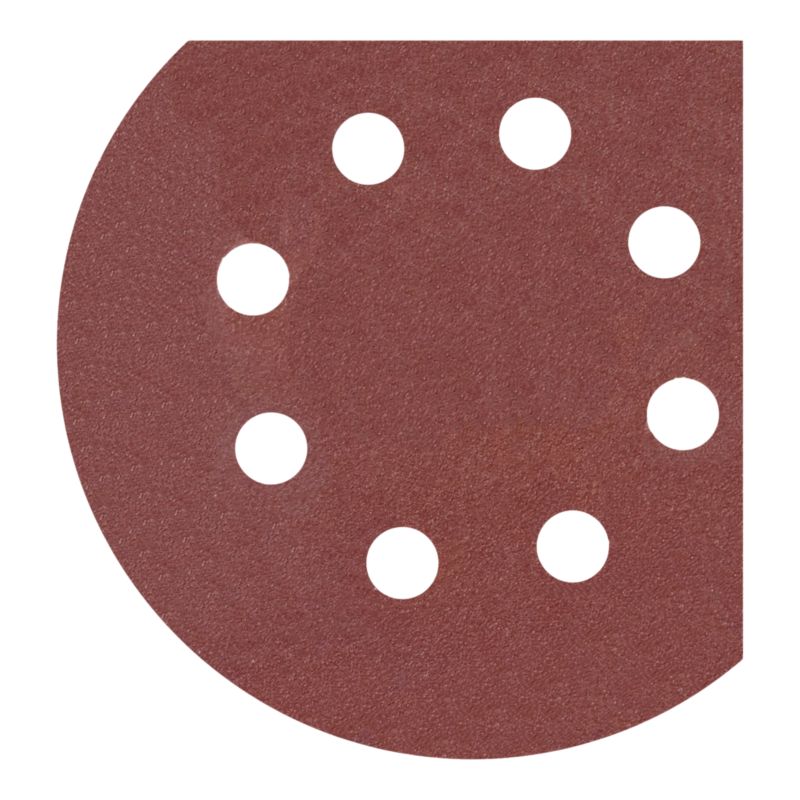 Krążek na rzep Mac Allister 125 mm P240 z otworami 5 sztuk