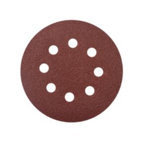 Krążek na rzep Mac Allister 125 mm P80 z otworami 5 sztuk